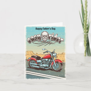 Cartão Dia dos Pais de Moto Antiga