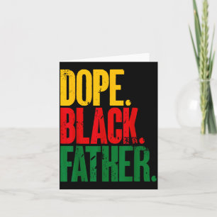 Cartão Dia dos Pais Dope Pai Negro Afro-Americano