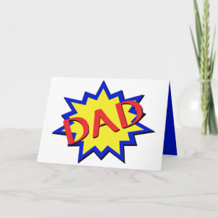 Cartão Dia dos Pais Papai Super Herói