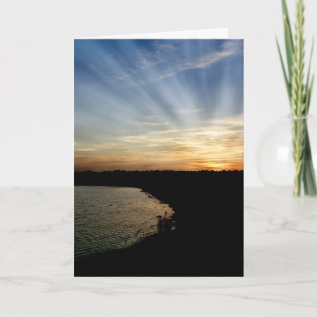 Cartão Dia dos pais para o pai com o bebê no céu (Frente)