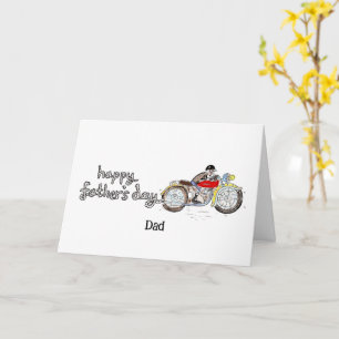 Cartão Dia dos Pais Personalizado de Moto