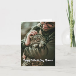 Cartão Dia dos Pais Personalizado do Gato