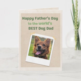 Cartão Dia dos Pais Personalizado Melhor Pai de Cachorro