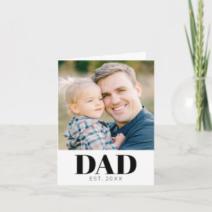 Cartão Dia dos Pais Personalizado 'Pai Fundado Foto'