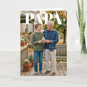 Cartão Dia dos Pais PhotoPop Papai (Adicione sua foto dua