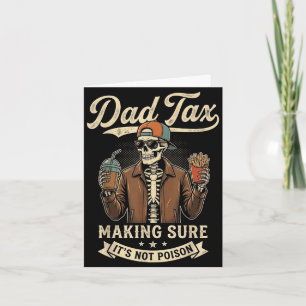 Cartão Dia dos pais tax homens engraçados papai papai esq
