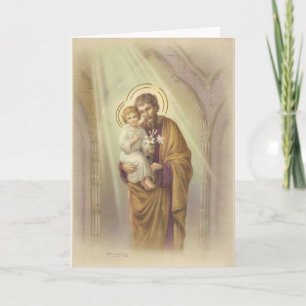 Cartão Dia dos Pais Vintage St. Joseph