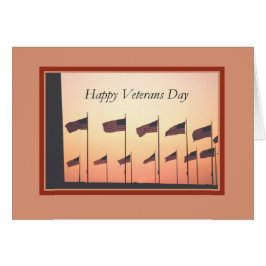 Cartão Dia dos Veteranos, Bandeiras ao Sol