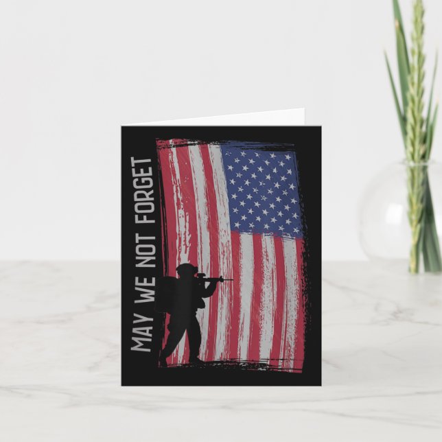 Cartão Dia dos Veteranos Esquecidos  (Frente)