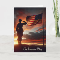 Dia dos Veteranos Saudando Soldado Americano