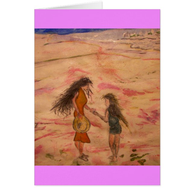 Cartão dia feliz da praia (Frente)