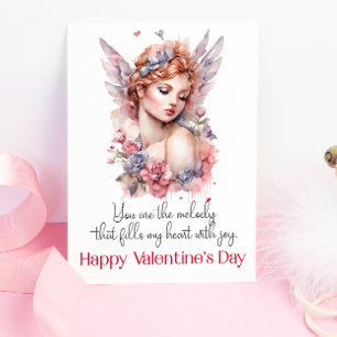 Cartão Dia Feliz dos Namorados Cupidos por Aquarela