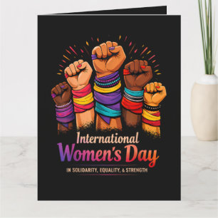 Cartão Dia Internacional da Mulher 8 de Março