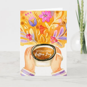 Cartão Dia Internacional do Café