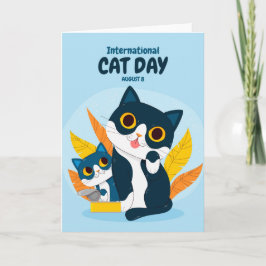 Cartão Dia Internacional do Gato