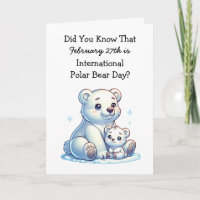 Dia Internacional do Urso Polar 27 de Fevereiro