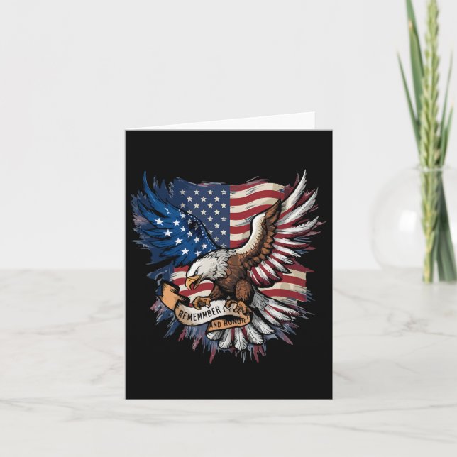 Cartão Dia Memorial Lembrando Nossos Heróis Falidos 4º De (Frente)