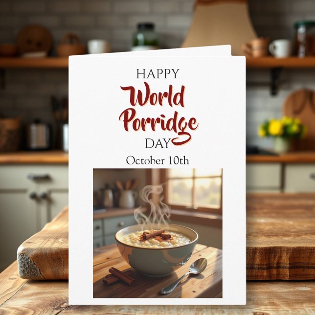 Cartão Dia Mundial da Porridge - 10 de outubro (Criador carregado)