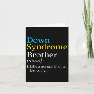 Cartão Dia Mundial da Síndrome de Down para combater idei