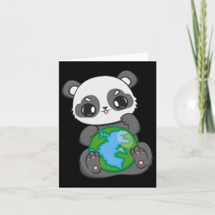 Cartão Dia Mundial da Terra Panda