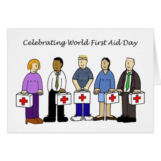 Cartão Dia Mundial de Primeiros Socorros (Frente Horizontal)