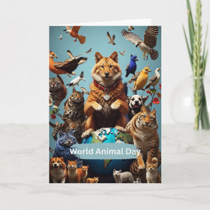 Cartão Dia Mundial dos Animais