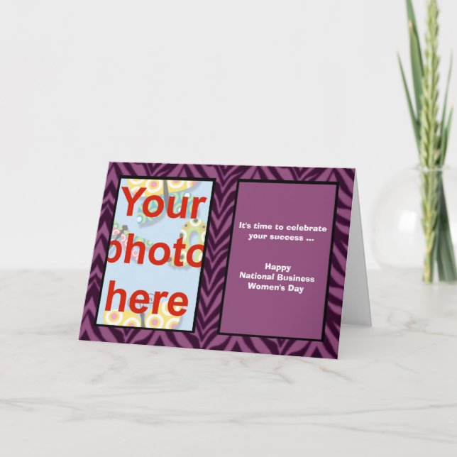 Cartão Dia Nacional da Mulher para Empresas (Frente)