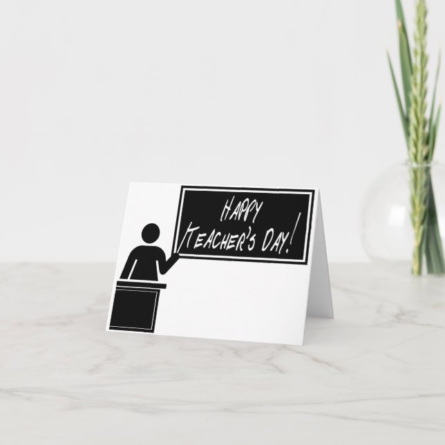 Cartão Dia Nacional de Apreciação de Professores (Frente)