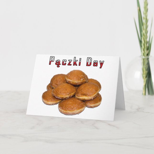 Cartão Dia Paczki (Frente)