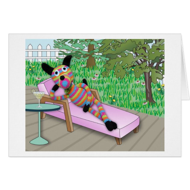 Cartão Dia preguiçoso (Frente Horizontal)