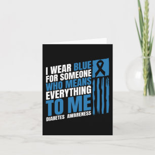 Cartão Diabetes Consciência Mês Mensagem Mãe T1 T2