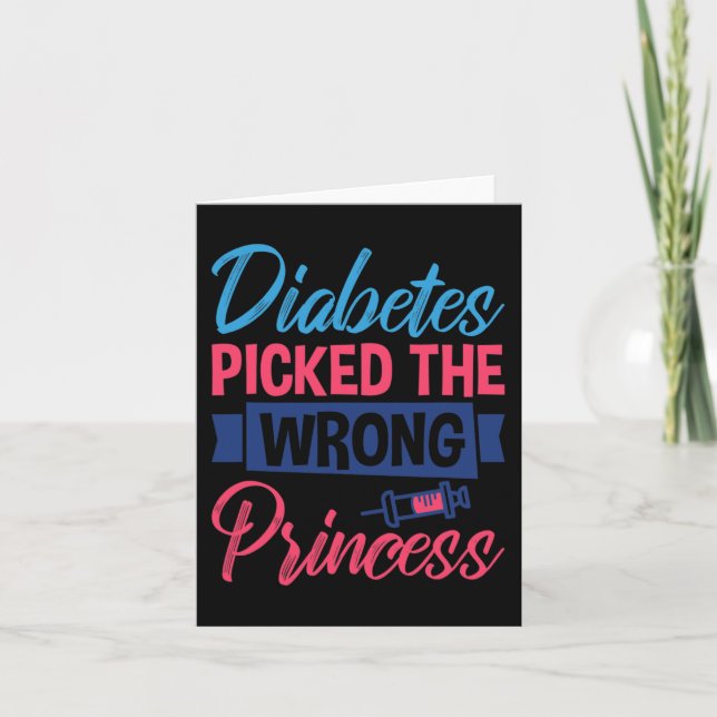 Cartão Diabetes Pegou A Princesa Errada1 (Frente)