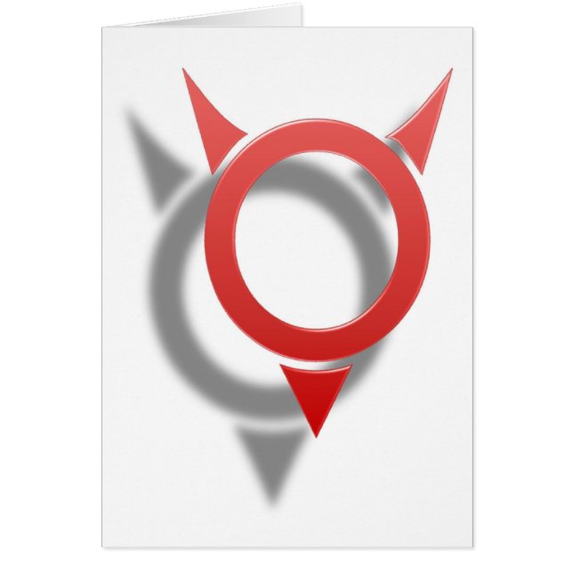 Cartão Diabo aumentado (Frente)