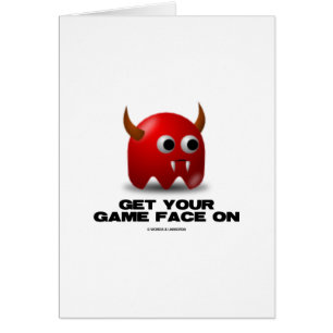 Cartão Diabo da cara do jogo (Avatar retro)