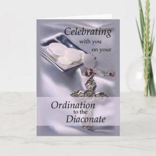 Cartão Diaconato de Parabéns de Ordenação, Hosts Deacon