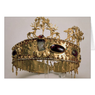 Cartão Diadem, encontrado no cemitério em Khoklach