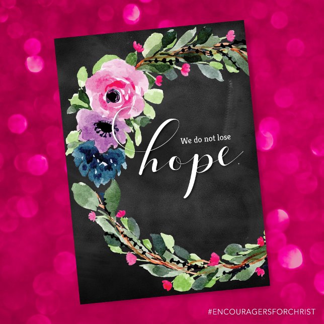 Cartão Diagnóstico De cancer, Não Perder Esperança (Criador carregado)