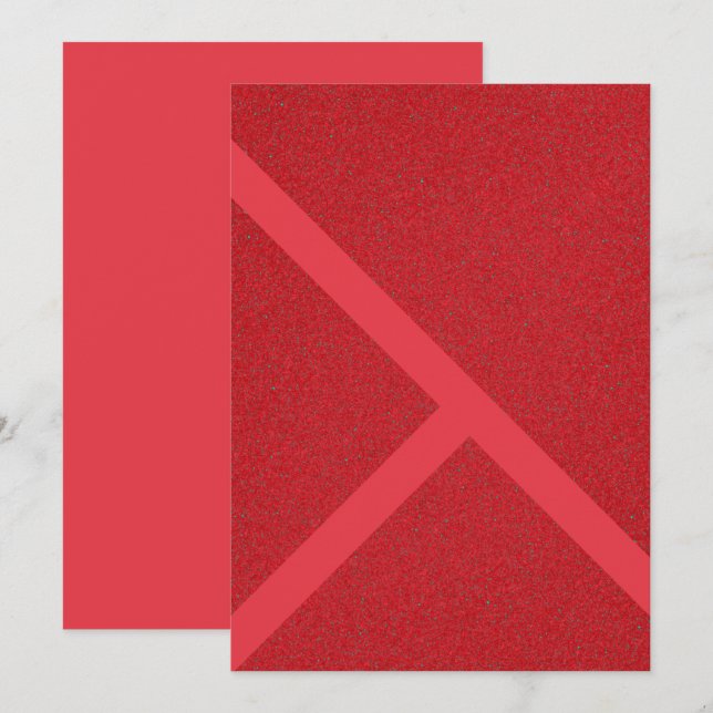Cartão Diagonal Vermelho de Tomate – Design Person (Frente/Verso)