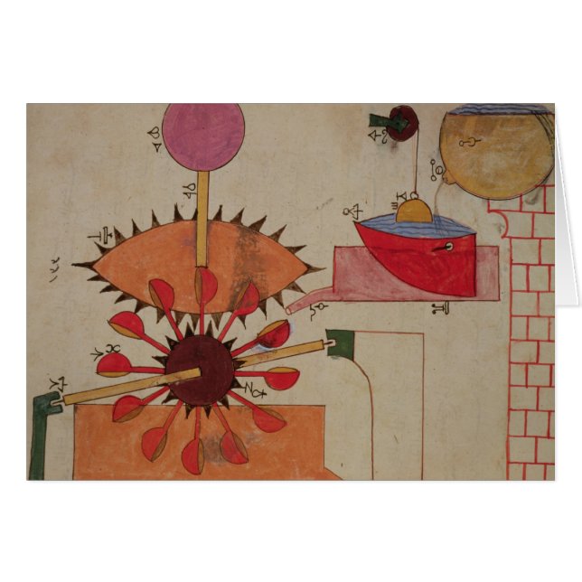 Cartão Diagrama de um sistema para a água de bombeamento (Frente Horizontal)