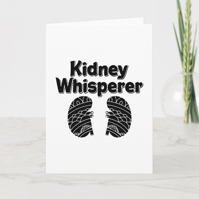 Cartão Dialysis Tech Nurse Kidney Whisperer Nephrology (Frente)