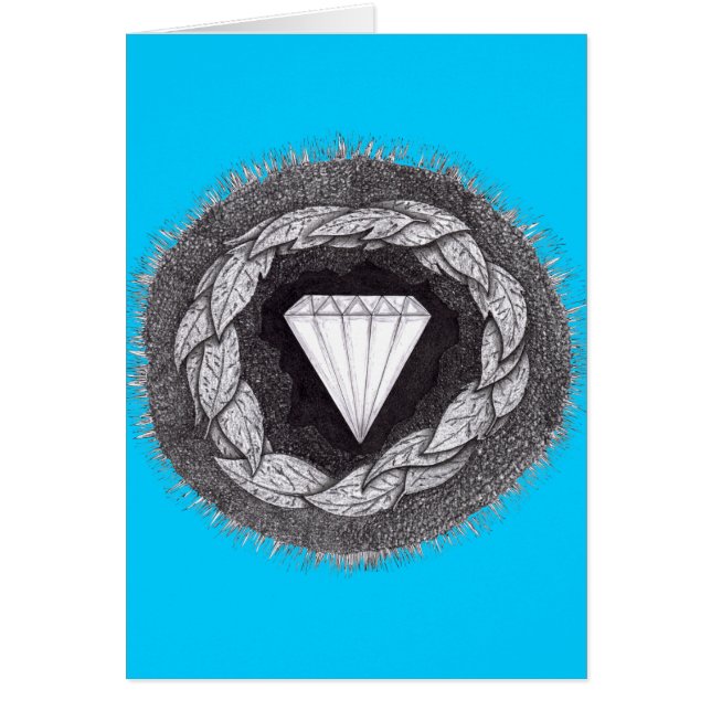 Cartão Diamante formado sob a grande pressão (Frente)