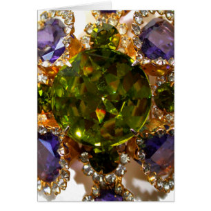 Cartão Diamantes Ametistas Roxos Emeralds joias