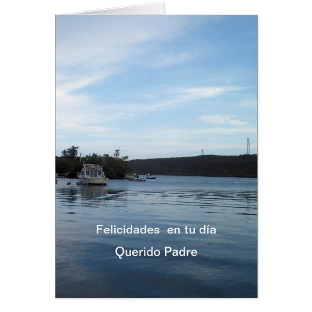 Cartão Diâmetro de los padre Espanhol de Feliz (Frente)