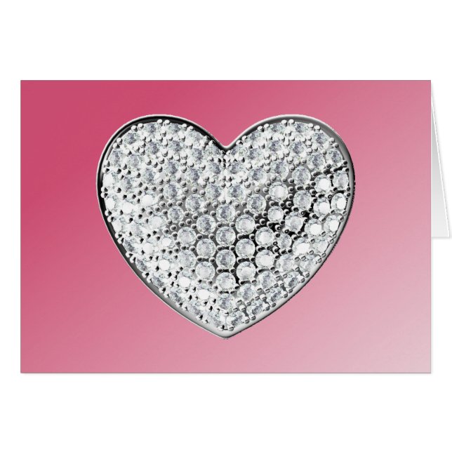 Cartão Diamond Heart (Frente Horizontal)