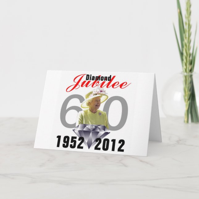 Cartão Diamond Jubilee 1952-2012 (Frente)