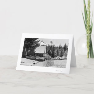 Cartão Diamond Lake Lodge PhotochartDiamond Lake, OR