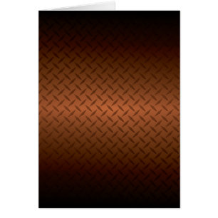Cartão Diamondplate Look Pattern Black to Copper Fade (Pa