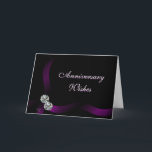 Cartão Diamonds on Black3 - personalize or customize<br><div class="desc">Change the words on the front and inside of this beautiful rich colored card as you need such as anniversaries, birthdays, announcements, invitations, thank you cards and more. Go to my MISCELLANEOUS SECTION or WEDDING BRIDAL STATIONERY and GIFTS SECTION to see all the matching items. special requests are welcome for...</div>