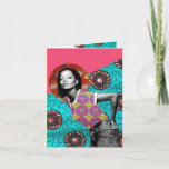 Cartão Diana Ross African Cloth Greetings Card<br><div class="desc">Stunning soul sista Diana Ross posing like a queen!

The diva in your life will love you forever for this one!

Personalise if you please xx</div>