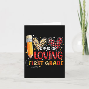 Cartão Dias De Amar O Coração De Primeiro Grau 100º Dia D